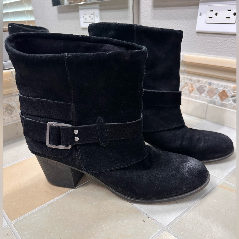 Nine West Black Heeled Boots